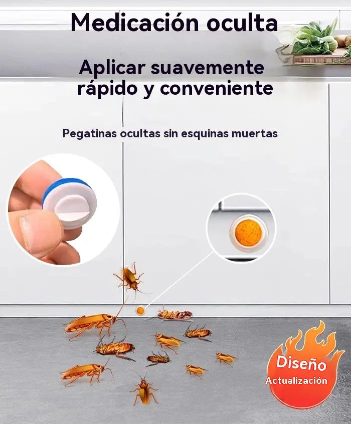 🔥【Compra uno y llévate otro gratis】Parche de cebo de gel fuerte para matar cucarachas