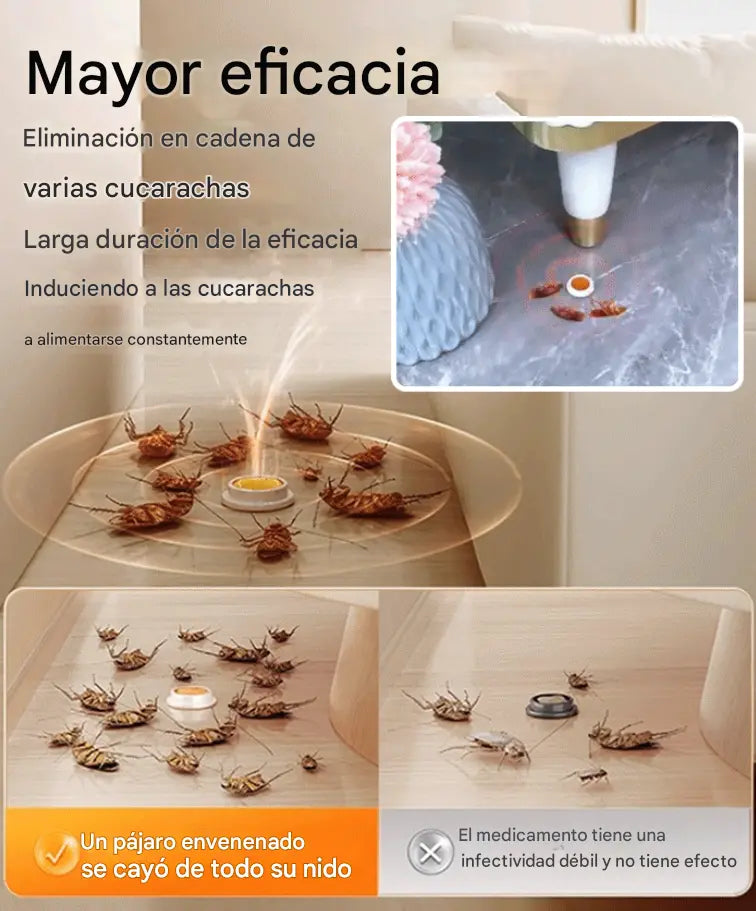 🔥【Compra uno y llévate otro gratis】Parche de cebo de gel fuerte para matar cucarachas